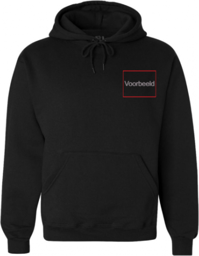Hoodie Unisex Zwart - Inclusief bedrukking
