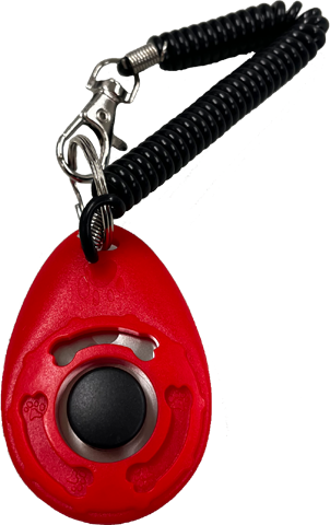 Training clicker hond - Rood - 6,3 x 4,5 cm