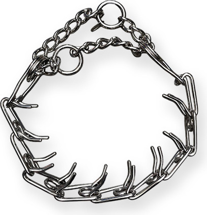 Prikhalsband hond - 9 schakels - 3,2mm - Verchroomd afbeelding