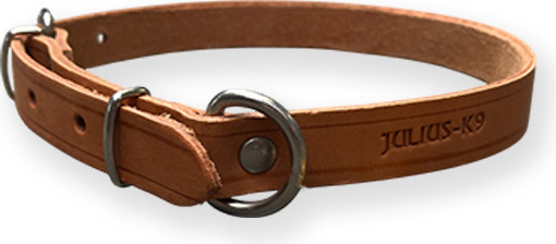 Outlet - Julius-K9 lederen halsband - Bruin - 20mm x 55cm afbeelding
