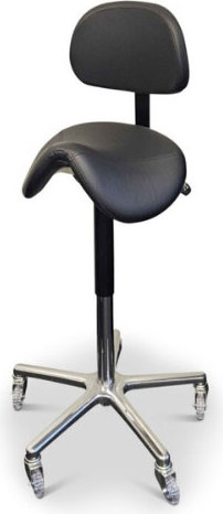 Ergo-chair, originele zadelzit met rugleuning