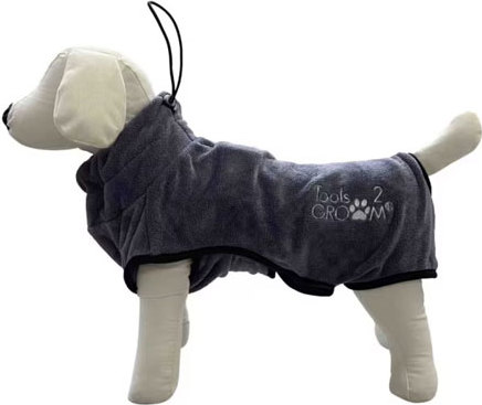 Badjas luxe voor honden small