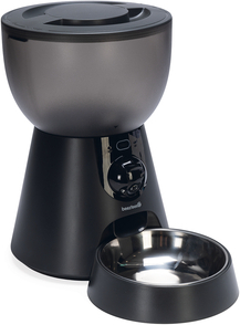 Beeztees Cam - Smart Voerbak Kat - Plastic - Antraciet - 22x36x32 cm - 4 liter