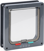 Beeztees - Kattendeur 4-wegsluiting - Antraciet