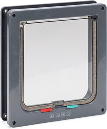 Beeztees - Kattendeur 4-wegsluiting - Antraciet