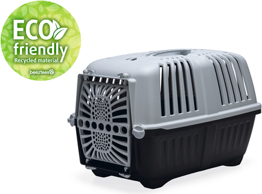 Beeztees Pratiko Eco - Reismand - Gerecycled Plastic - Blauw"Grijs - 48x31x33 cm afbeelding