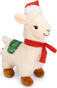 BZ PLU HSP KERST LAMA WIT 29X20X11 afbeelding