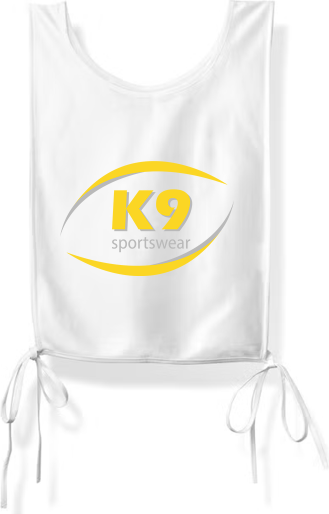 K9 Sportswear - Startsnummer hesje - Wit - Met bedrukking afbeelding