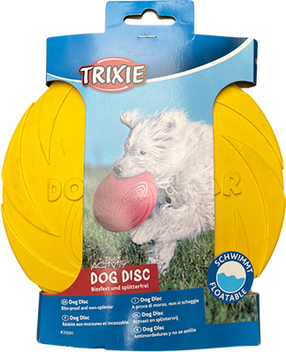 Outlet Trixie frisbee - Dog Disc - Geel - 18cm afbeelding
