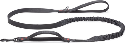 Beeztees Parinca Premium Elastische Looplijn - Hondenriem - Nylon - Zwart afbeelding