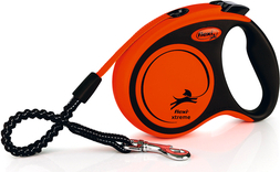 Flexi Xtreme - Hondenriem - Tape - Zwart"Oranje - S - 5M afbeelding