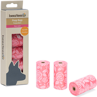 Beeztees Afbreekbare Poepzakjes - Hond - Rozengeur - Roze afbeelding