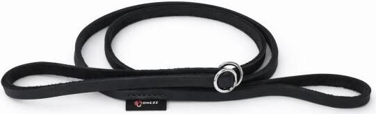 Bonezz leren showlijn - zwart, 6 mm × 150 cm