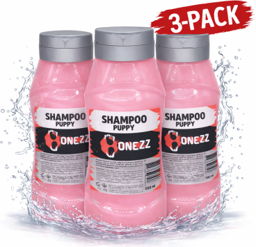 Bonezz Puppy Shampoo 3-Pack First Wash Voordeelverpakking afbeelding