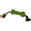 Beeztees Sumo Fit Bone - Hondenspeelgoed - Rubber - Groen - 20x6x6 cm | Flostouw