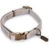 Designed by Lotte Velura - Hondenhalsband - Fluweel - Grijs - 26- 40cmx15mm | Halsbanden