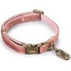 Designed by Lotte Velura - Hondenhalsband - Fluweel - Roze - 20- 30cmx10mm | Halsbanden
