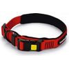 Beeztees Parinca Premium - Hondenhalsband - Nylon - Rood - 40-45 cm x 20 mm | Halsbanden