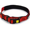 Beeztees Parinca Premium - Hondenhalsband - Nylon - Rood - 45-50 cm x 25 mm | Halsbanden