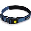 Beeztees Parinca Premium - Hondenhalsband - Nylon - Blauw - 60-65 cm x 35 mm | Halsbanden