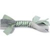 Beeztees Puppy Speeltouw Kaz - Hondenspeelgoed - Grijs/Groen - 25 cm | Puppy speelgoed