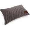 Desgined by Lotte Hoofdkussen Ribbed - Hond - Bruin - 35x23 cn | Kussens
