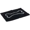Dirty Dog Droogloopmat - Hond - Zwart - 78x51 cm | Kussens