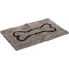 Dirty Dog Droogloopmat - Hond - Grijs - 78x51 cm | Kussens