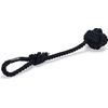 Beeztees Slingerkoord met Bal Vic - Flostouw - Zwart - 40x7x7 cm | Flostouw