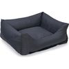 Beeztees Ligbed Sofixa - Hondenmand - Antraciet - 65x60x20 cm | Hondenmanden
