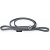 Bonezz leren showlijn - Grijs - 8mm x 135cm | Hondenriemen