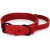 Halsband vetleer - Met handgreep - Rood - Diverse afmetingen | Halsbanden