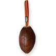 BODO honden bijtrol rugbybal - Leer - 16x10cm | Bijtrollen en kussens