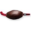 BODO honden bijtrol rugbybal - Leer - 16x10cm | Bijtrollen en kussens