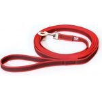 Lange lijn hond - 20mm x 3m - Met handvat - Rood | Hondenriemen
