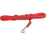 Lange lijn hond - 14mm x 3m - Met handvat - Rood | Hondenriemen