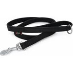 Hondenriem vetleer - Zwart - Met handvat