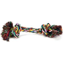 Beeztees Flostouw - Hondenspeelgoed - 2 Knopen - Gekleurd - Ca. 300 gram | Flostouw