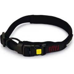 Beeztees Parinca Premium - Hondenhalsband - Nylon - Zwart - 45-50 cm x 25 mm | Halsbanden