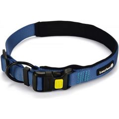 Beeztees Parinca Premium - Hondenhalsband - Nylon - Blauw - 60-65 cm x 35 mm | Halsbanden