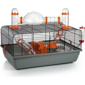 Beeztees Astro - Knaagdierkooi - Zwart - 58x38x29 cm | Kooien