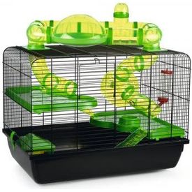 Beeztees Galaxy - Knaagdierkooi - Zwart - 58x38x43 cm | Kooien