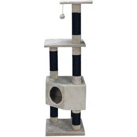 Beeztees Figado - Krabpaal - Creme - 40x40x135 cm | KRABPALEN