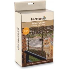 Beeztees - Kattennet - Voor Balkon - Transparant - 8x3 m | OVERIGE