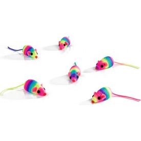 Beeztees Speelmuisje - Kattenspeelgoed - Rainbow - 5 cm | SPEELGOED