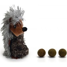Beeztees Egel - Kattenspeelgoed - Incl. Catnipballen - 11,5 cm | SPEELGOED