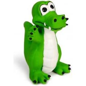 Beeztees Krokodil - Hondenspeelgoed - Groen - 12 cm | Latex speelgoed
