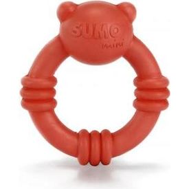 Beeztees Sumo Mini Team - Hondenspeelgoed - Rubber - Red - 9,5x10,5 cm | Kauwspeelgoed