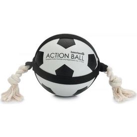 Beeztees Action Voetbal Met Touw - Hondenspeelgoed - 19 cm | Ballen