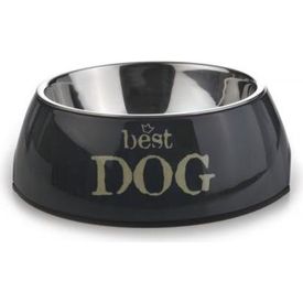 Beeztees Best Dog - Hondenvoerbak - Grijs - 18x6,5 cm | Water- voederbakken en drinkflessen